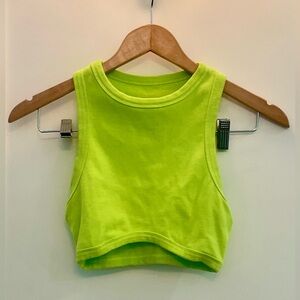 Vibrant Neon Green Crop Top